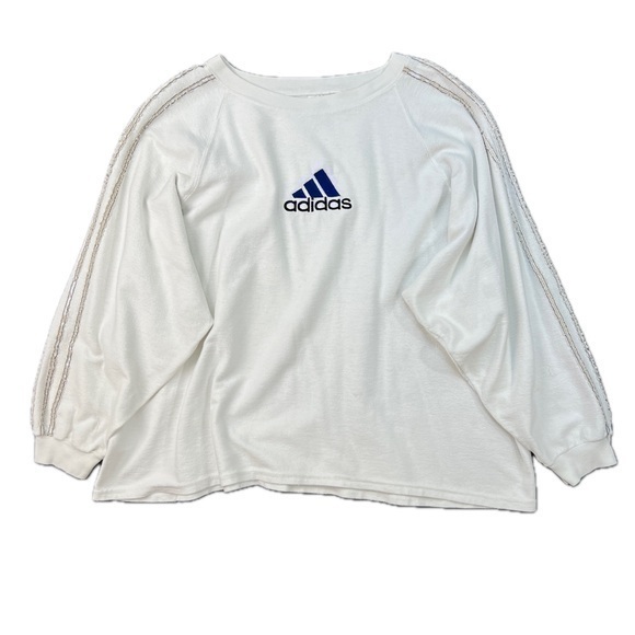 adidas Other - 90s Vintage Embroidered Logo Adidas Raglan Sweatshirt